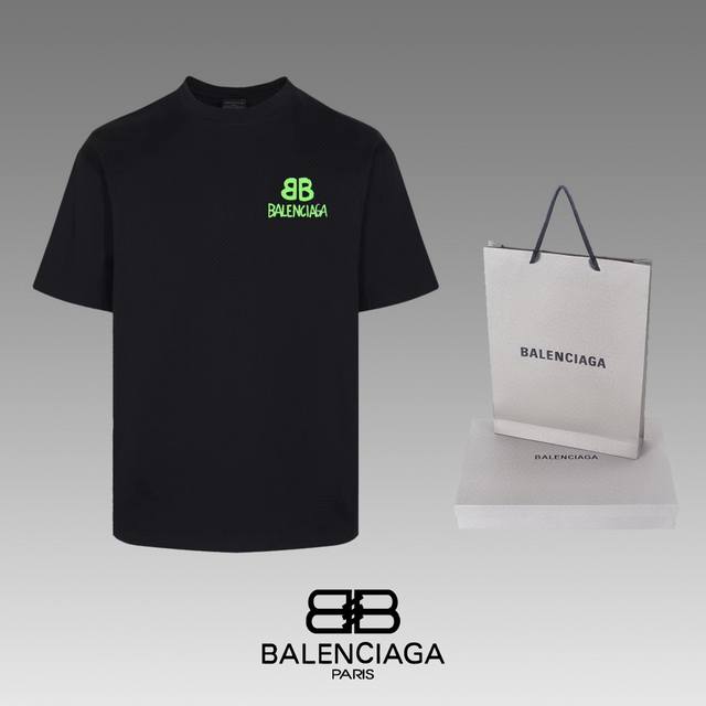 全年不下架 Balenciaga 巴黎世家 24Ss 经典t恤短袖 不需要所谓烂大街的华丽文案 主打品质 - 面料经过2次高温缩水固色 不变形不缩水不起球 -正