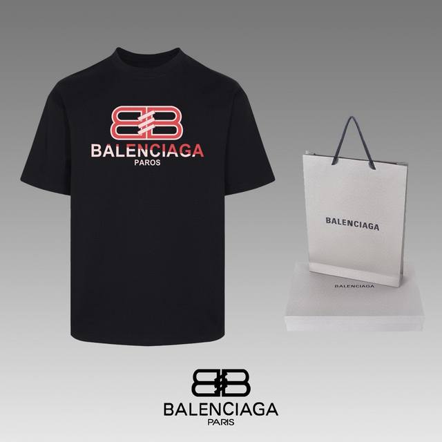 全年不下架 Balenciaga 巴黎世家 24Ss 经典t恤短袖 不需要所谓烂大街的华丽文案 主打品质 - 面料经过2次高温缩水固色 不变形不缩水不起球 -正