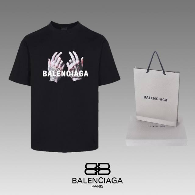 全年不下架 Balenciaga 巴黎世家 24Ss 经典t恤短袖 不需要所谓烂大街的华丽文案 主打品质 - 面料经过2次高温缩水固色 不变形不缩水不起球 -正