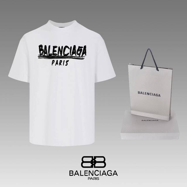 全年不下架 Balenciaga 巴黎世家 24Ss 经典t恤短袖 不需要所谓烂大街的华丽文案 主打品质 - 面料经过2次高温缩水固色 不变形不缩水不起球 -正