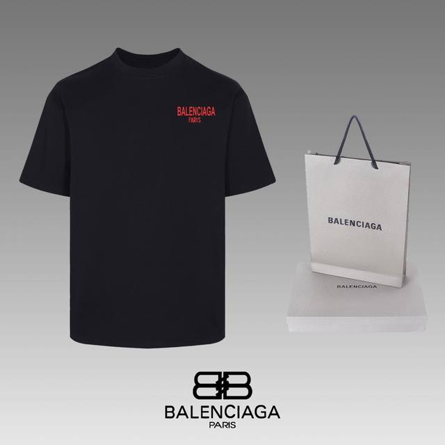 全年不下架 Balenciaga 巴黎世家 24Ss 经典t恤短袖 不需要所谓烂大街的华丽文案 主打品质 - 面料经过2次高温缩水固色 不变形不缩水不起球 -正