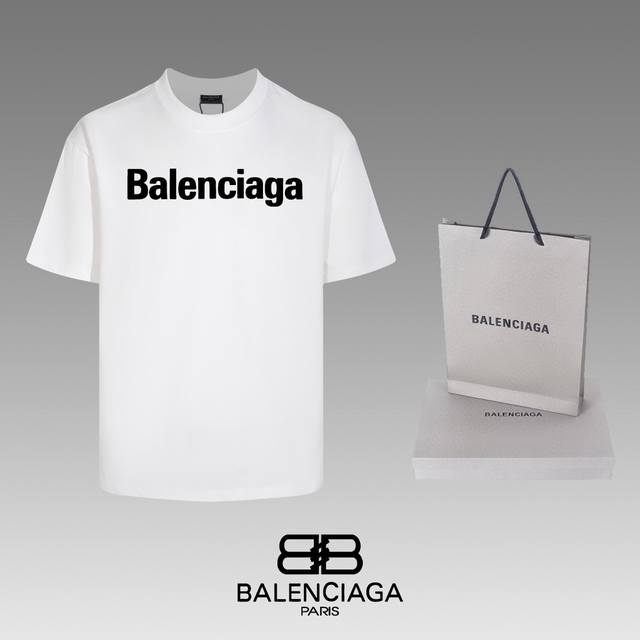 全年不下架 Balenciaga 巴黎世家 24Ss 经典t恤短袖 不需要所谓烂大街的华丽文案 主打品质 - 面料经过2次高温缩水固色 不变形不缩水不起球 -正