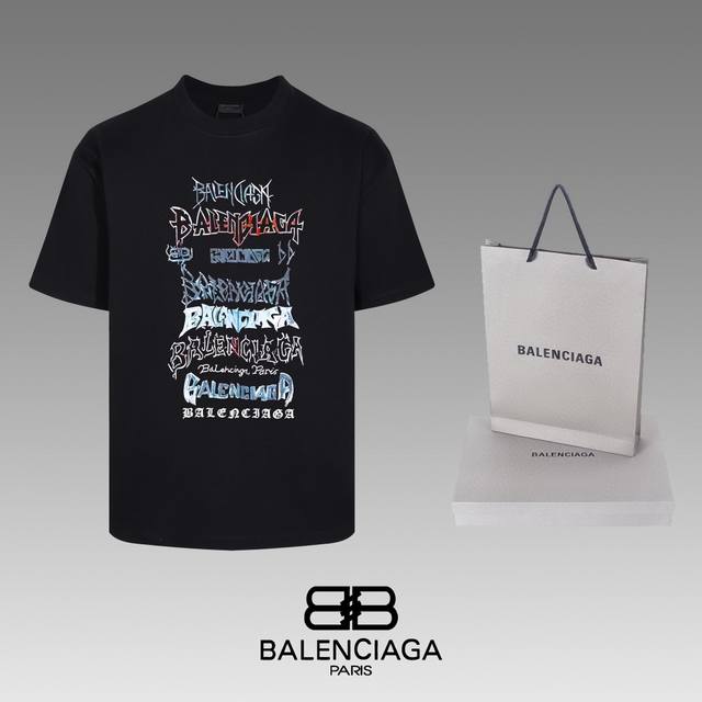 全年不下架 Balenciaga 巴黎世家 24Ss 经典t恤短袖 不需要所谓烂大街的华丽文案 主打品质 - 面料经过2次高温缩水固色 不变形不缩水不起球 -正