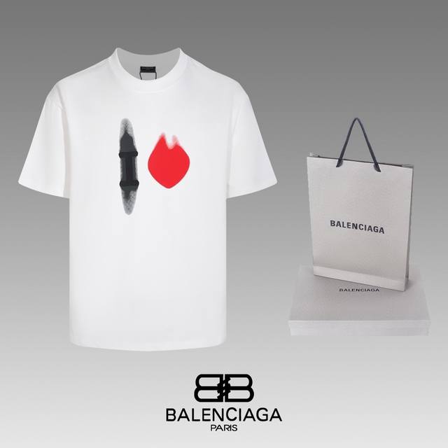 全年不下架 Balenciaga 巴黎世家 24Ss 经典t恤短袖 不需要所谓烂大街的华丽文案 主打品质 - 面料经过2次高温缩水固色 不变形不缩水不起球 -正