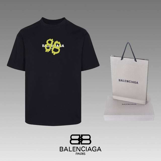 全年不下架 Balenciaga 巴黎世家 24Ss 经典t恤短袖 不需要所谓烂大街的华丽文案 主打品质 - 面料经过2次高温缩水固色 不变形不缩水不起球 -正