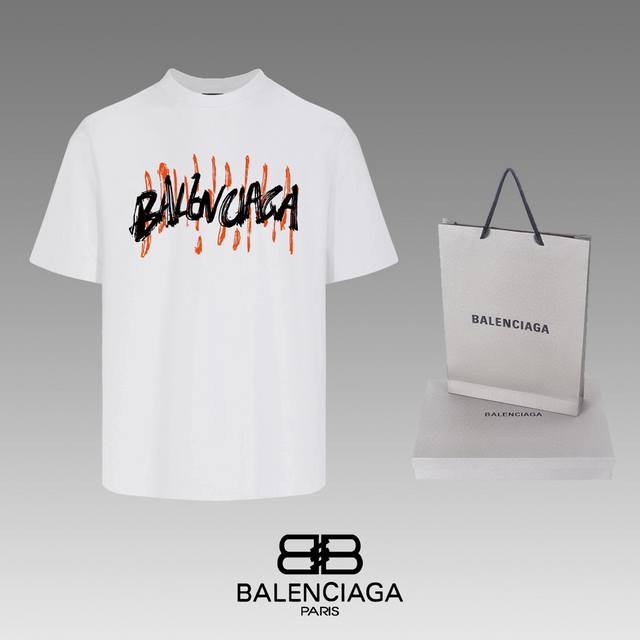 全年不下架 Balenciaga 巴黎世家 24Ss 经典t恤短袖 不需要所谓烂大街的华丽文案 主打品质 - 面料经过2次高温缩水固色 不变形不缩水不起球 -正