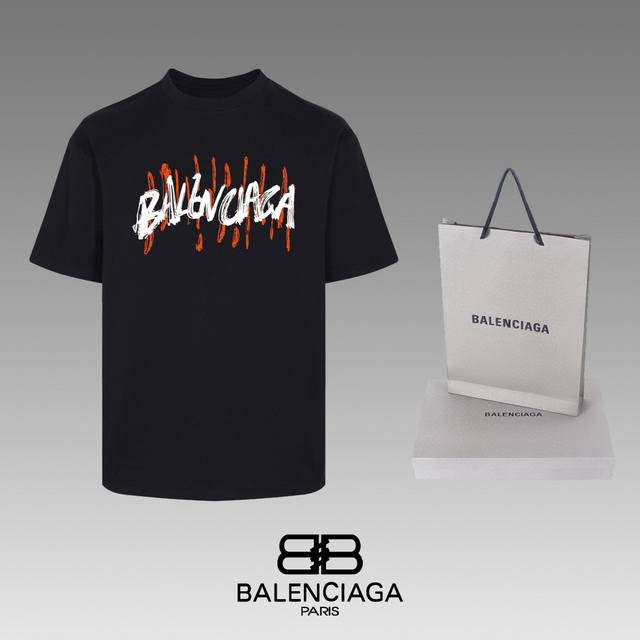 全年不下架 Balenciaga 巴黎世家 24Ss 经典t恤短袖 不需要所谓烂大街的华丽文案 主打品质 - 面料经过2次高温缩水固色 不变形不缩水不起球 -正