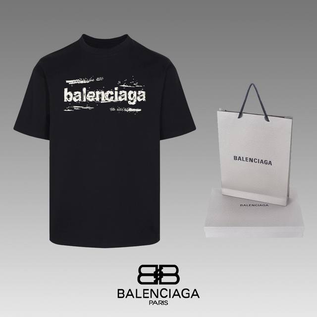 全年不下架 Balenciaga 巴黎世家 24Ss 经典t恤短袖 不需要所谓烂大街的华丽文案 主打品质 - 面料经过2次高温缩水固色 不变形不缩水不起球 -正