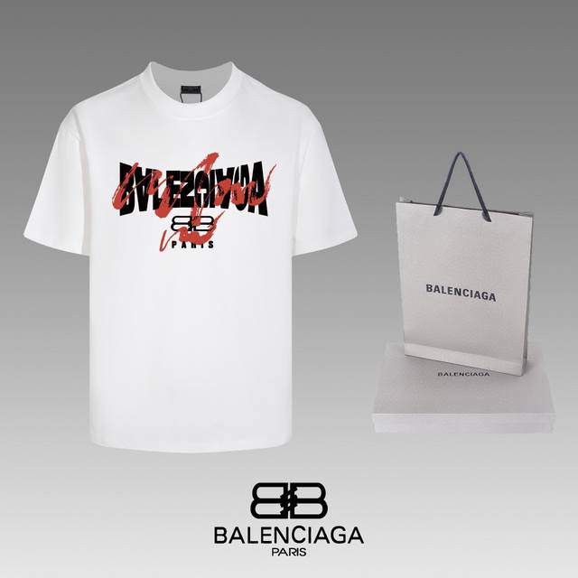 全年不下架 Balenciaga 巴黎世家 24Ss 经典t恤短袖 不需要所谓烂大街的华丽文案 主打品质 - 面料经过2次高温缩水固色 不变形不缩水不起球 -正