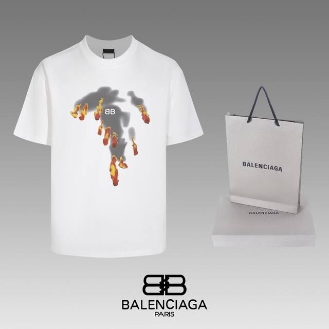 全年不下架 Balenciaga 巴黎世家 24Ss 经典t恤短袖 不需要所谓烂大街的华丽文案 主打品质 - 面料经过2次高温缩水固色 不变形不缩水不起球 -正