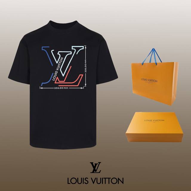 全年不下架 Louis Vuitton 24Ss 经典t恤短袖 不需要所谓烂大街的华丽文案 主打品质 - 面料经过2次高温缩水固色 不变形不缩水不起球 -正确o