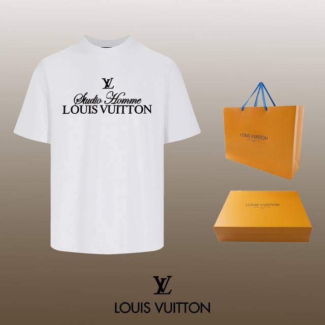 全年不下架 Louis Vuitton 24Ss 经典t恤短袖 不需要所谓烂大街的华丽文案 主打品质 - 面料经过2次高温缩水固色 不变形不缩水不起球 -正确o