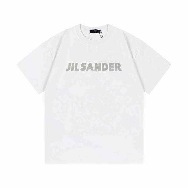 Arc Teryx 始祖鸟 联名 Jilsander 2025早春新款 定制270G双纱纯棉面料 已洗水处理 不变形 不掉色 反光字母logo 男女同款 短袖t