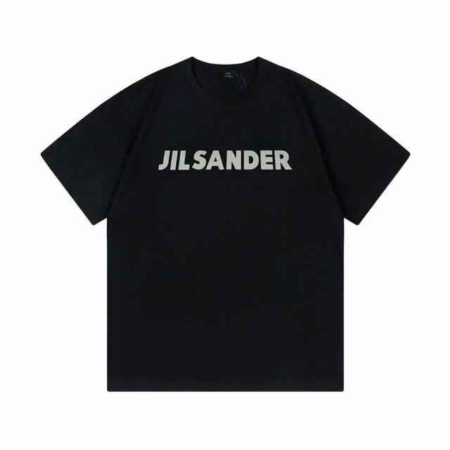 Arc Teryx 始祖鸟 联名 Jilsander 2025早春新款 定制270G双纱纯棉面料 已洗水处理 不变形 不掉色 反光字母logo 男女同款 短袖t