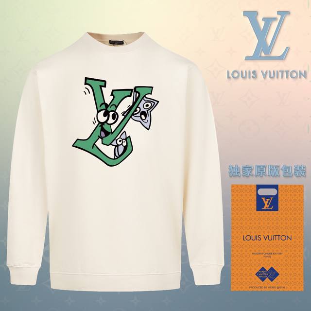 顶级版本 官网品质 配送独家图片原版包装 路易威登 Louis Vuitton 现货秒发 2024秋冬新款毛圈卫衣 搭配重工高端数码3D个性logo印花工艺，设