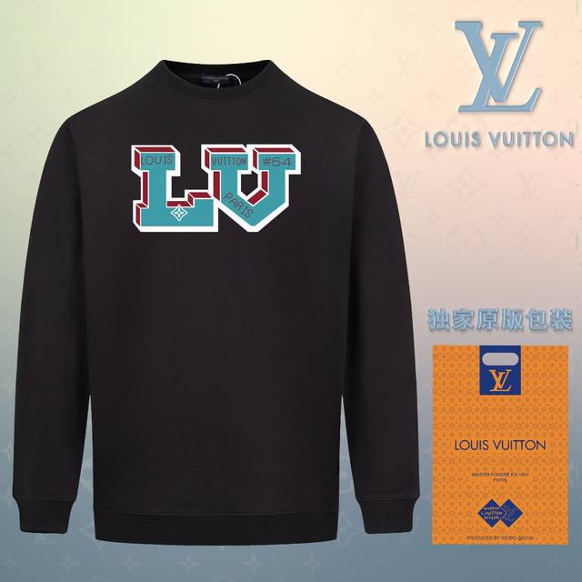 顶级版本 官网品质 配送独家图片原版包装 路易威登 Louis Vuitton 现货秒发 2024秋冬新款毛圈卫衣 搭配重工高端数码3D个性logo印花工艺，设