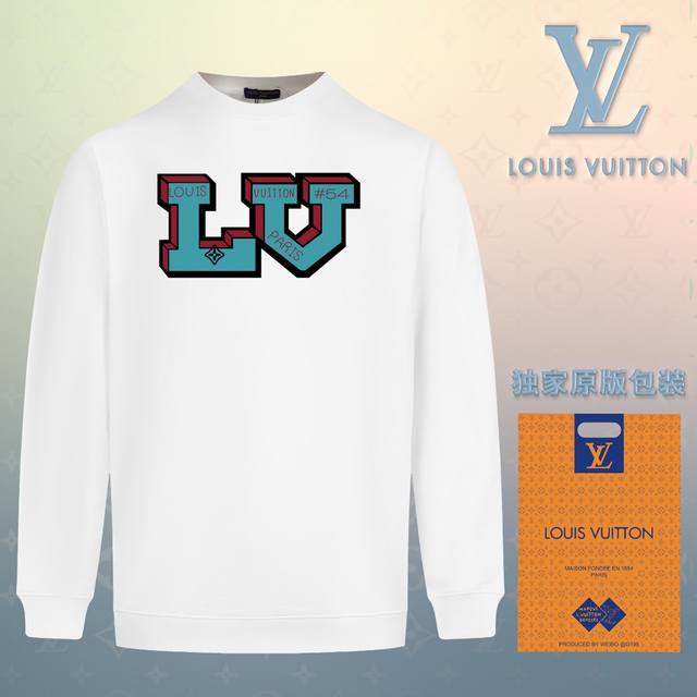 顶级版本 官网品质 配送独家图片原版包装 路易威登 Louis Vuitton 现货秒发 2024秋冬新款毛圈卫衣 搭配重工高端数码3D个性logo印花工艺，设