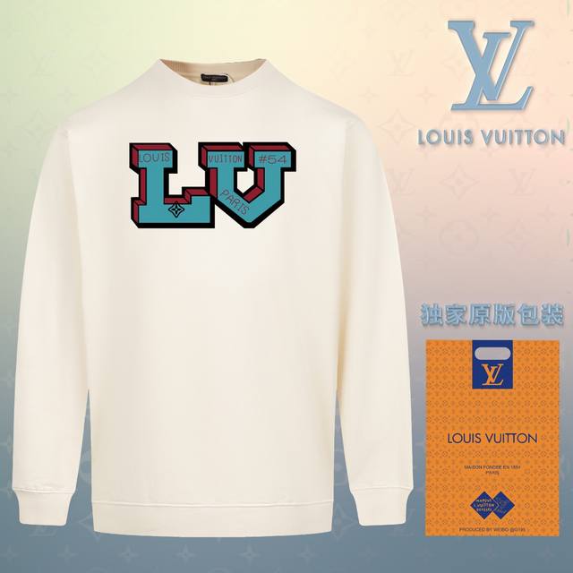 顶级版本 官网品质 配送独家图片原版包装 路易威登 Louis Vuitton 现货秒发 2024秋冬新款毛圈卫衣 搭配重工高端数码3D个性logo印花工艺，设