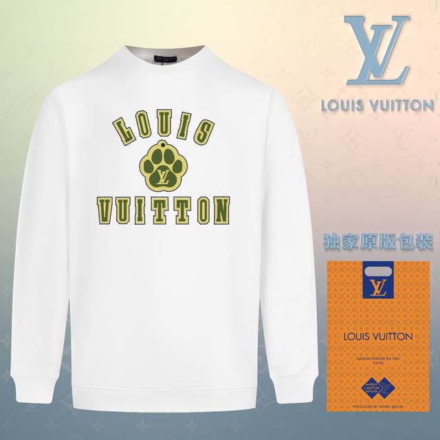 顶级版本 官网品质 配送独家图片原版包装 路易威登 Louis Vuitton 现货秒发 2024秋冬新款毛圈卫衣 搭配重工高端数码3D个性logo印花工艺，设