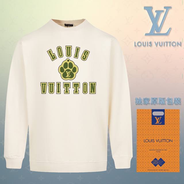 顶级版本 官网品质 配送独家图片原版包装 路易威登 Louis Vuitton 现货秒发 2024秋冬新款毛圈卫衣 搭配重工高端数码3D个性logo印花工艺，设