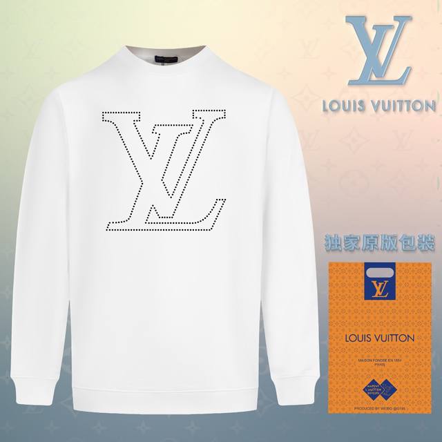 顶级版本 官网品质 配送独家图片原版包装 路易威登 Louis Vuitton 现货秒发 2024秋冬新款毛圈卫衣 搭配重工高端数码3D个性logo印花工艺，设