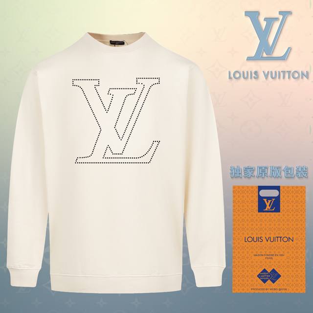 顶级版本 官网品质 配送独家图片原版包装 路易威登 Louis Vuitton 现货秒发 2024秋冬新款毛圈卫衣 搭配重工高端数码3D个性logo印花工艺，设