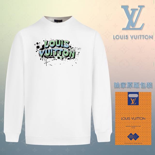 顶级版本 官网品质 配送独家图片原版包装 路易威登 Louis Vuitton 现货秒发 2024秋冬新款毛圈卫衣 搭配重工高端数码3D个性logo印花工艺，设