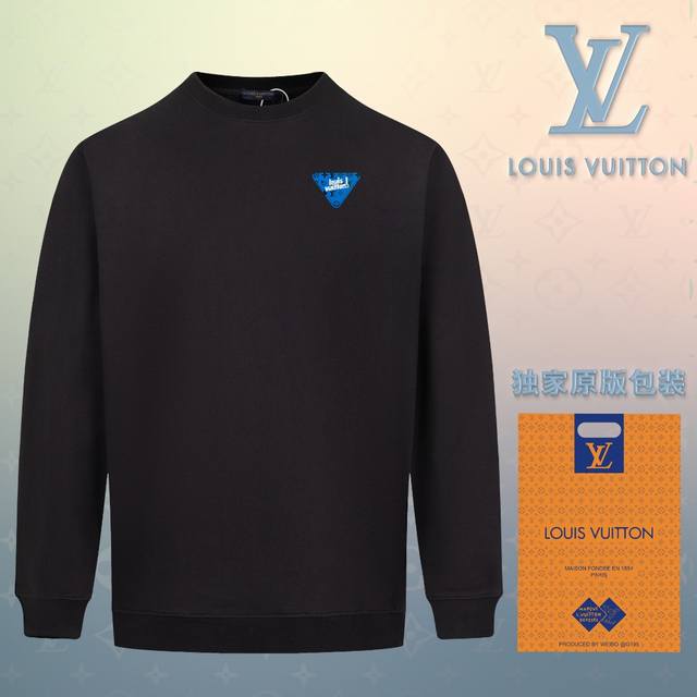 顶级版本 官网品质 配送独家图片原版包装 路易威登 Louis Vuitton 现货秒发 2024秋冬新款毛圈卫衣 搭配重工高端精致个性胸口真皮刺绣logo钉标