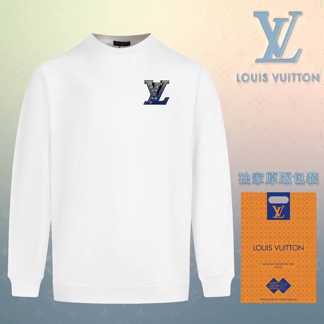 顶级版本 官网品质 配送独家图片原版包装 路易威登 Louis Vuitton 现货秒发 2024秋冬新款毛圈卫衣 搭配重工高端精致个性胸口刺绣植绒logo钉标