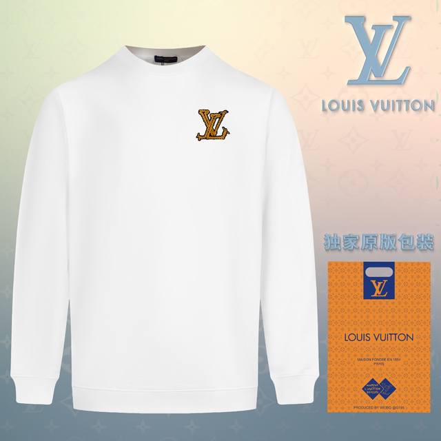 顶级版本 官网品质 配送独家图片原版包装 路易威登 Louis Vuitton 现货秒发 2024秋冬新款毛圈卫衣 搭配重工高端精致个性胸口刺绣logo钉标工艺