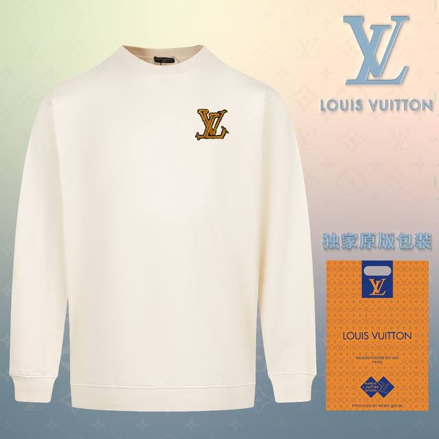 顶级版本 官网品质 配送独家图片原版包装 路易威登 Louis Vuitton 现货秒发 2024秋冬新款毛圈卫衣 搭配重工高端精致个性胸口刺绣logo钉标工艺