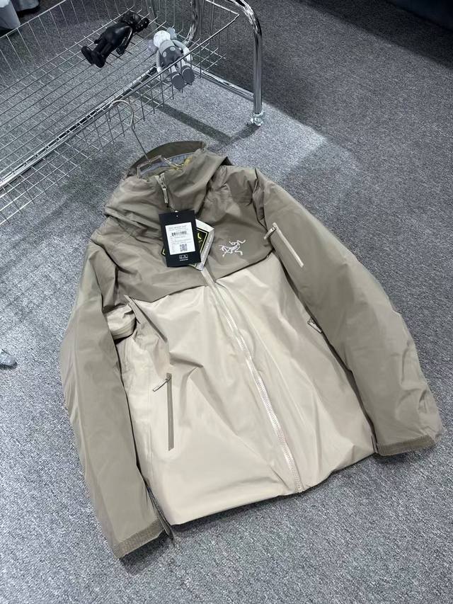 Arc'Teryx Ai Lt 新款冬季男款连帽 Lightweight Jaet拉链防风 防水 保暖 滑雪服 无缝压胶，立体刺绣logo，最新gore-Tex