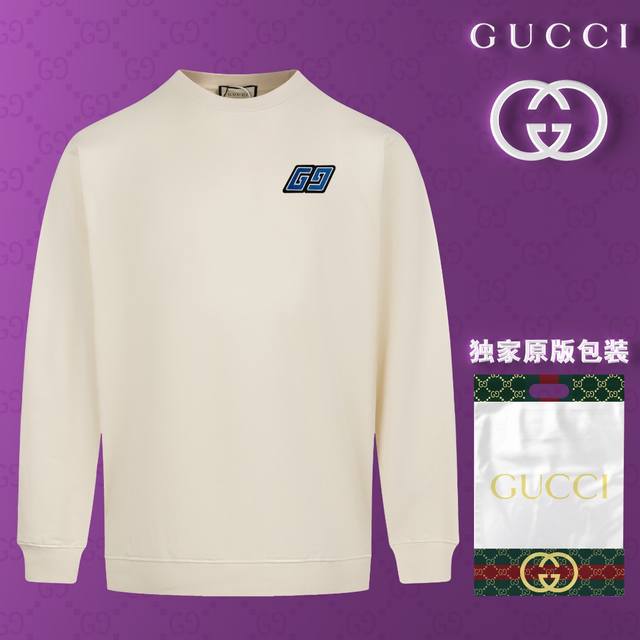 顶级版本 官网品质 配送独家图片原版包装 古驰 Gucci 现货秒发 2024秋冬新款毛圈卫衣 搭配重工高端立体精致刺绣个性logo钉标工艺，设计独特，做工细致