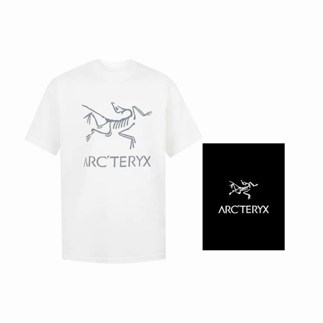 高版本arcteryx始祖鸟280克双纱面料arcteryx Captive Arc'Word Ls Shirt M Captive系列字母图案logo印花圆领