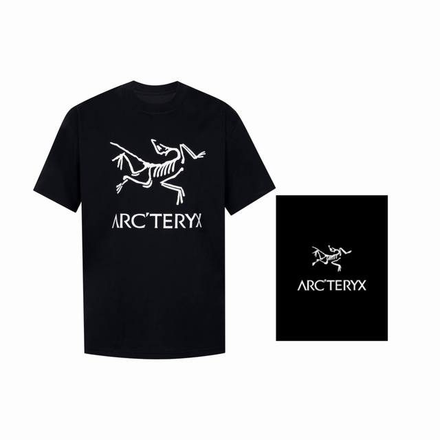 高版本arcteryx始祖鸟280克双纱面料arcteryx Captive Arc'Word Ls Shirt M Captive系列字母图案logo印花圆领