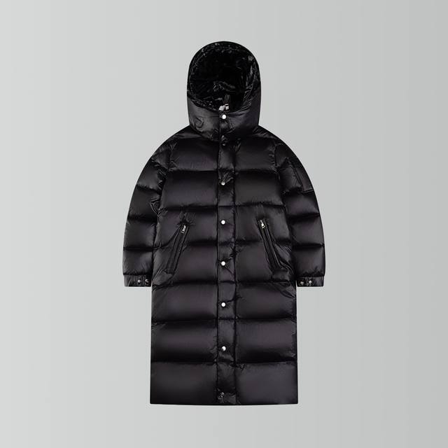 D 顶级版本 Moncler 蒙口长款玛雅行走的棉被 超爆款！ 法国羽皇 Fw最新出品 长款连帽羽绒服 切块压线设计，超厚实面包服，极具个性和设计感，过膝的加长