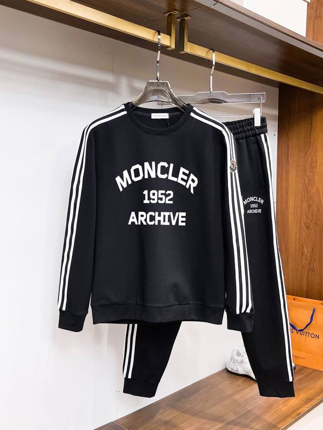 Moncler 蒙口 爆款套装来袭 专注官网原版 2024全新爆款卫衣套装 原单狠货倾注顶级设计师的精心之作 就为一个贴合、完美的上身效果 全天然优质罗马棉10