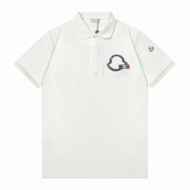 Moncler 蒙口 字母logo刺绣polo衫 升级，灵感源自八十年代复古 原版面料 官方同款 定制 同缸染面料 手感非常舒服 春夏最新砖柜同步 时尚又个性