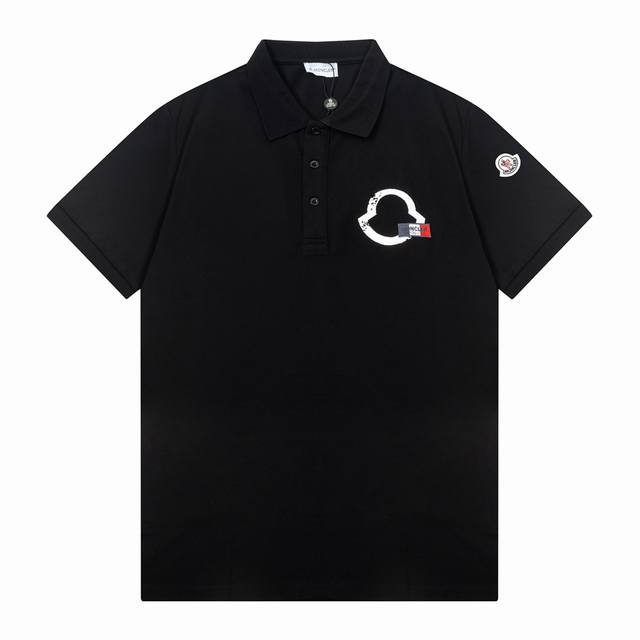 Moncler 蒙口 字母logo刺绣polo衫 升级，灵感源自八十年代复古 原版面料 官方同款 定制 同缸染面料 手感非常舒服 春夏最新砖柜同步 时尚又个性