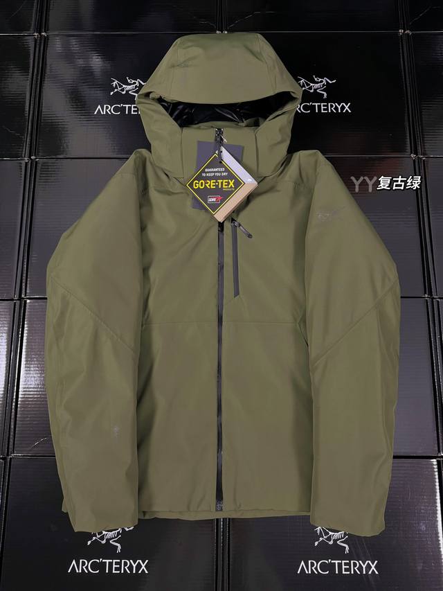 款号r45 顶级版本 始祖鸟ralle Insulated Gore-Tex 防水男子保暖羽绒服外套 可拆卸帽子 Arc'Teryx 瑞友系列夹克商务鸟羽绒服