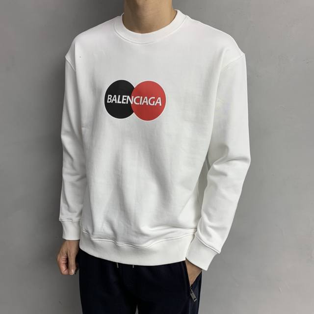 D Balenciaga 巴黎世家 24Ss新款潮流经典卫衣，精致裁剪，高品质工艺！采用定织定染纯棉面料420克左右纯棉卫衣面料！图案进口数码印花工艺，耐穿耐洗