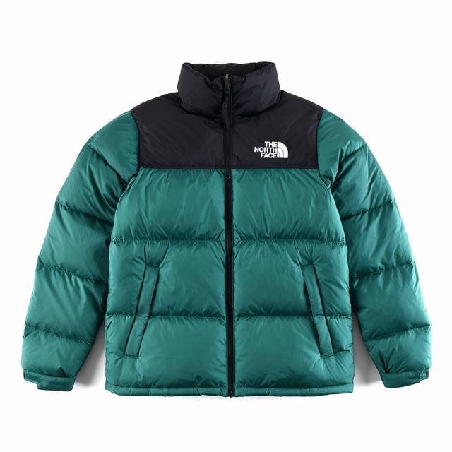 The North Face 北面 1996 绿色羽绒服 #男女同款#最高版本 美国原厂原版数据开版，比例协调、宽松、保暖、时尚！650蓬 全新进口百灵达绣花机