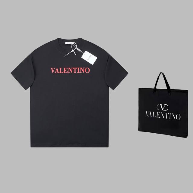 可配手提袋5 华伦天奴 Valentino 25Ss早春新款 立体厚板哇胶字母logo印花短袖 轻奢主义 男女日常通勤穿搭必备单品 正确版本 欢迎对比 详细特征