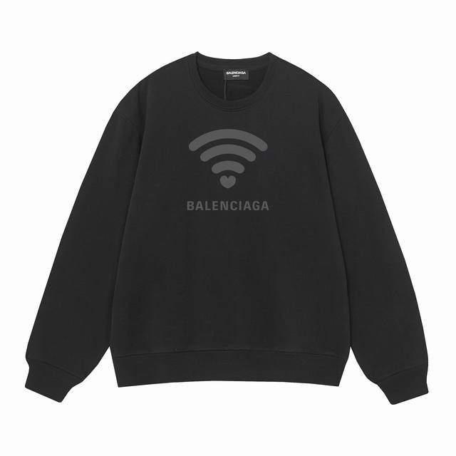 3500# Balenciaga巴黎世家400克印花圆领大毛圈卫衣 1：1对版面料400克毛圈高克重纯棉，提前做过预缩水1X1双纱怎么洗都不会变形，正确版本吊牌