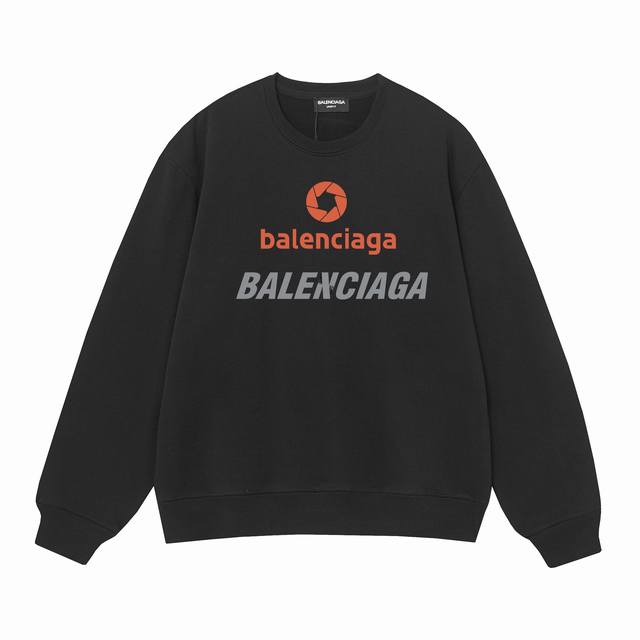 3493# Balenciaga巴黎世家400克印花圆领大毛圈卫衣 1：1对版面料400克毛圈高克重纯棉，提前做过预缩水1X1双纱怎么洗都不会变形，正确版本吊牌