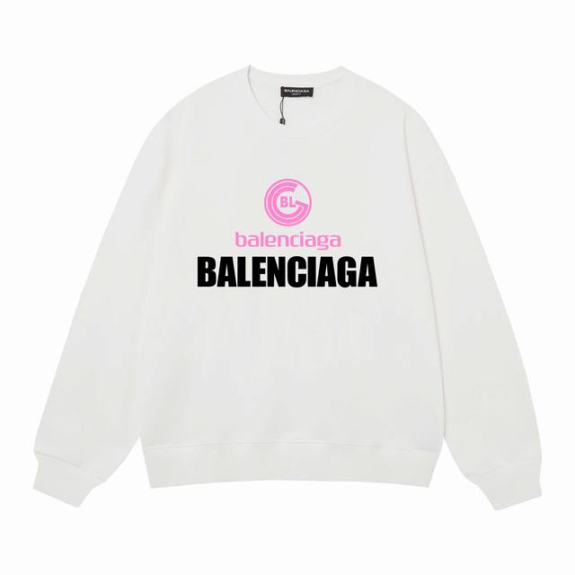 3483# Balenciaga巴黎世家400克印花圆领大毛圈卫衣 1：1对版面料400克毛圈高克重纯棉，提前做过预缩水1X1双纱怎么洗都不会变形，正确版本吊牌