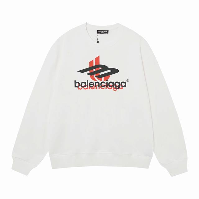 3471# Balenciaga巴黎世家400克印花圆领大毛圈卫衣 1：1对版面料400克毛圈高克重纯棉，提前做过预缩水1X1双纱怎么洗都不会变形，正确版本吊牌