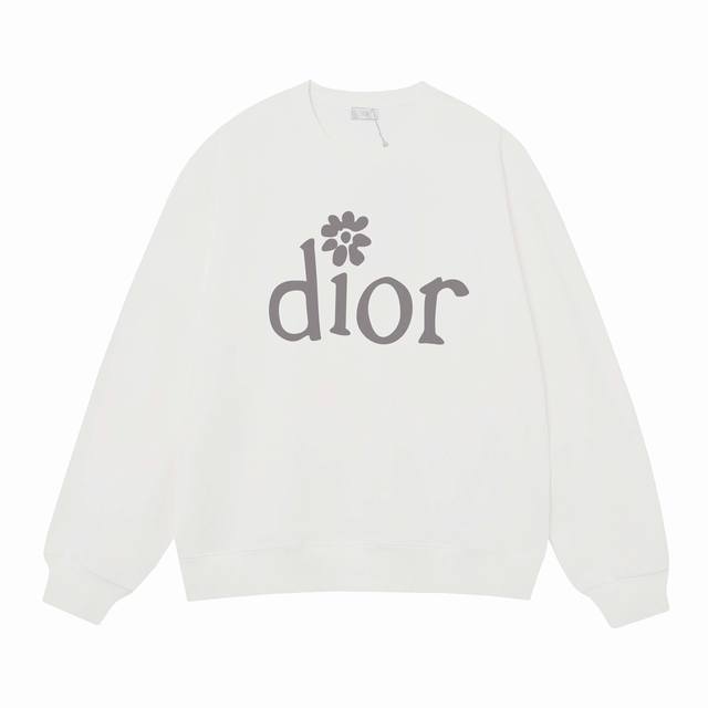 3515# 迪奥dior400克印花圆领大毛圈卫衣 1：1对版面料400克毛圈高克重纯棉，提前做过预缩水1X1双纱怎么洗都不会变形，正确版本吊牌，领标，水洗麦，