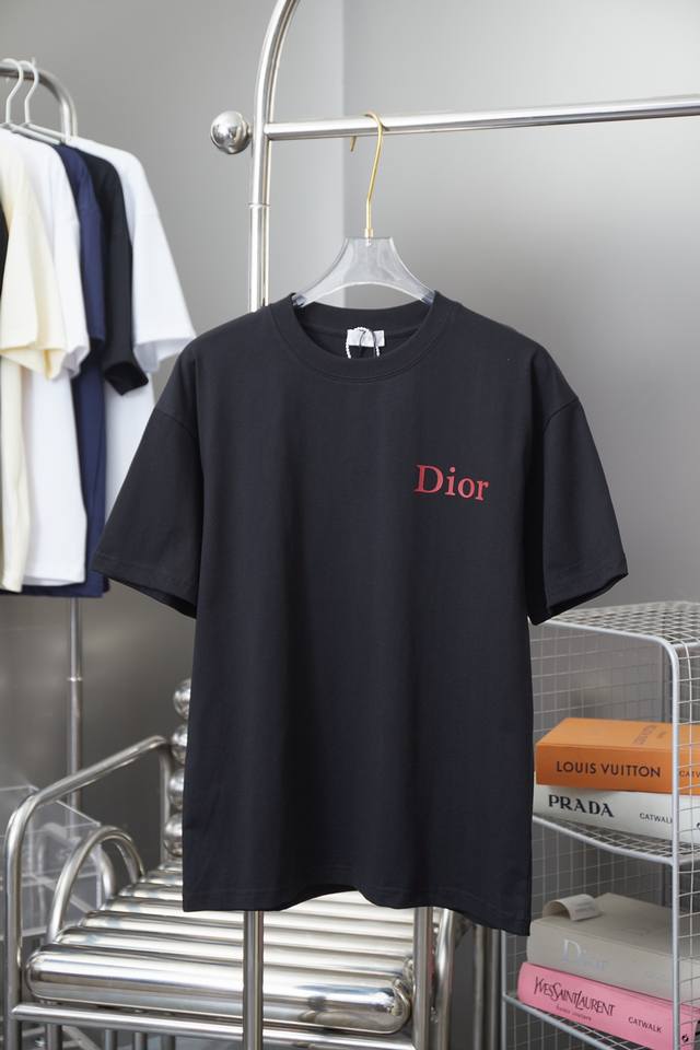 迪奥 Christian Dior Cd 25Ss早春新款 立体哇胶字母logo印花短袖 轻奢主义 男女日常通勤穿搭必备单品 正确版本 欢迎对比 详细特征 28