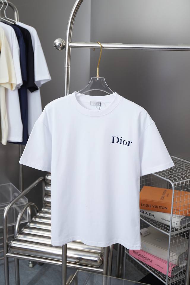 迪奥 Christian Dior Cd 25Ss早春新款 立体哇胶字母logo印花短袖 轻奢主义 男女日常通勤穿搭必备单品 正确版本 欢迎对比 详细特征 28